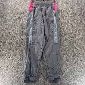 Vintage Nike Pants Womens Small Grey Pink Track Pant Athleisure Grey Tag Swoosh